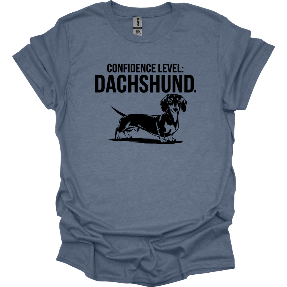 sassy dachshund 29 shirt heather indigo