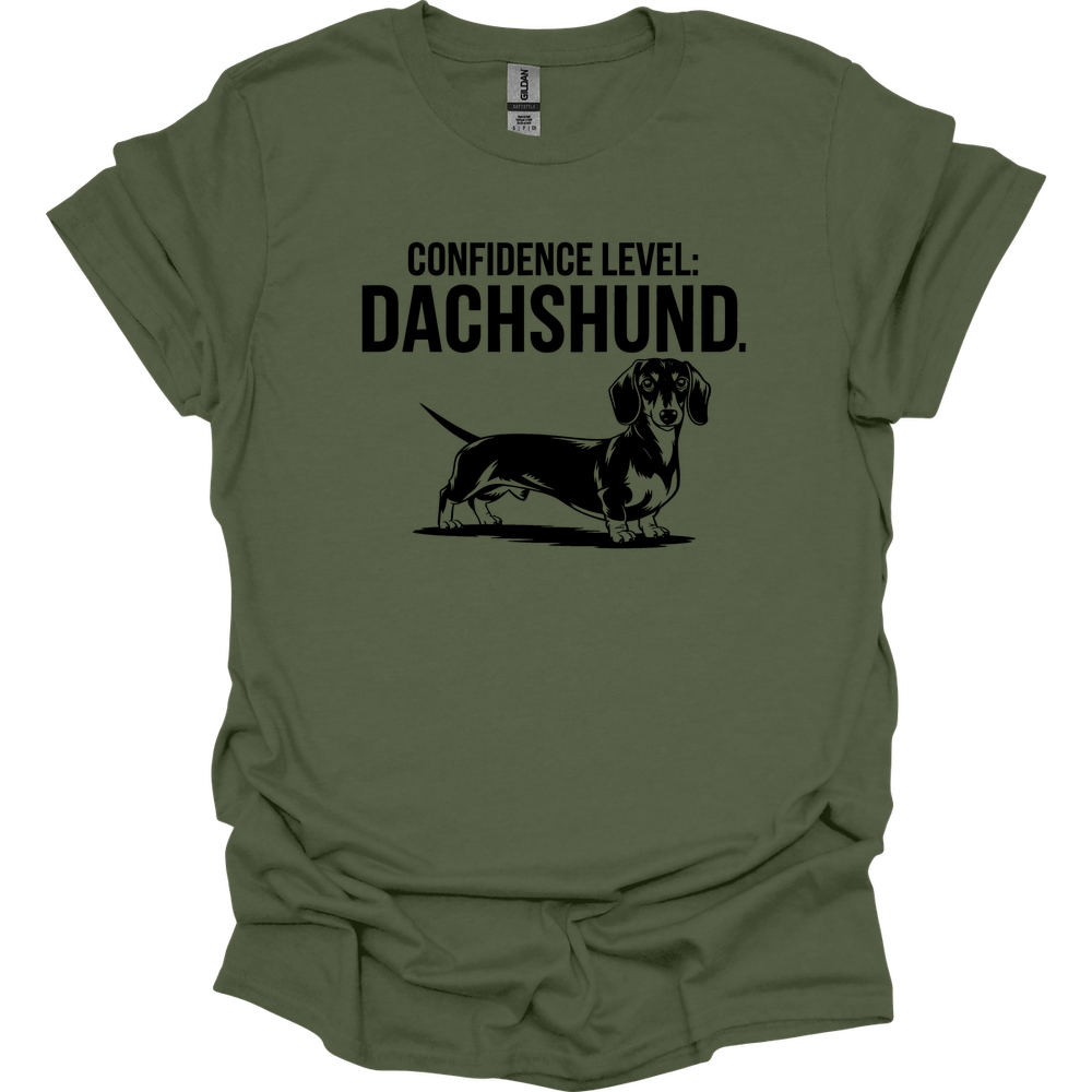 sassy dachshund 29 shirt military green