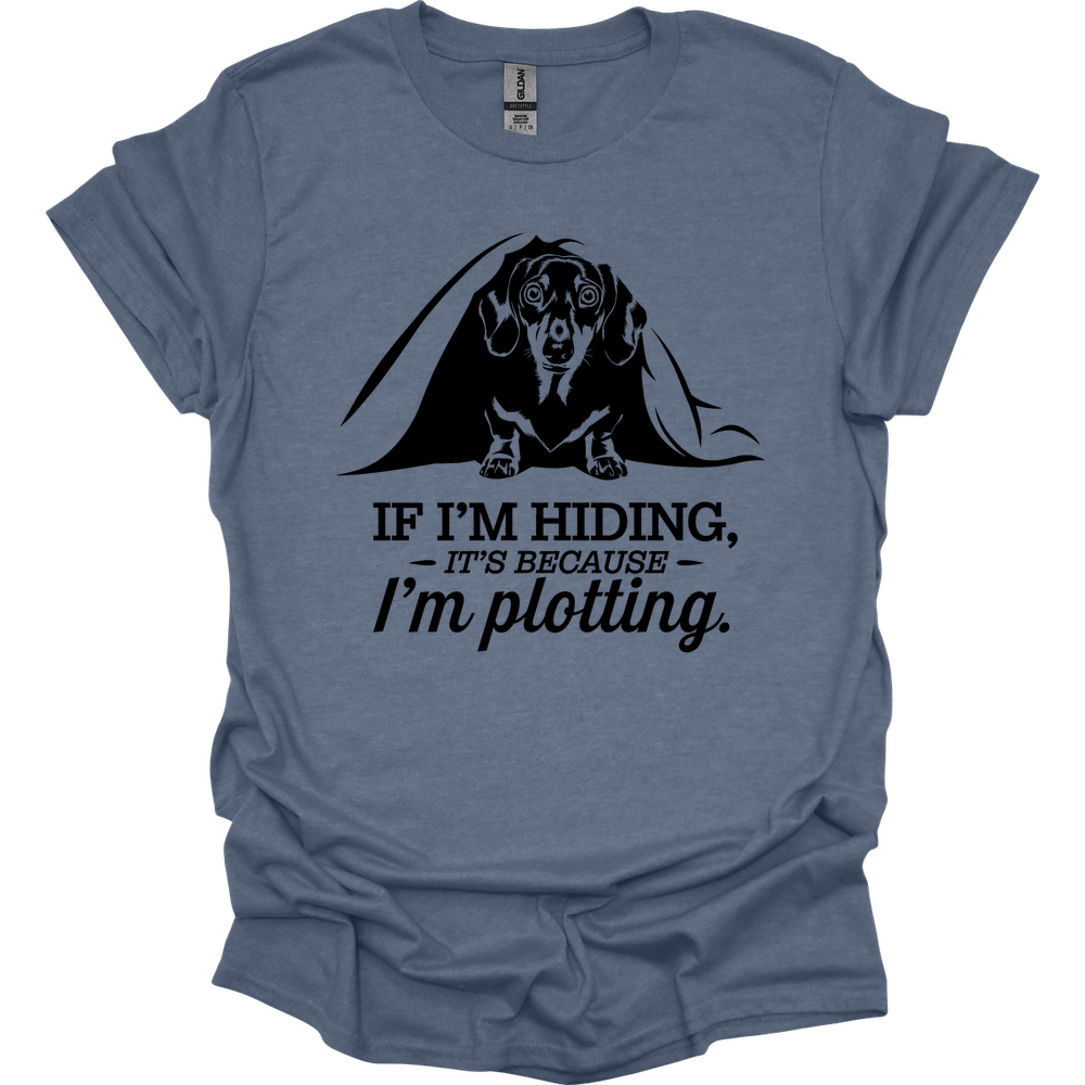 sassy dachshund 3 shirt heather indigo