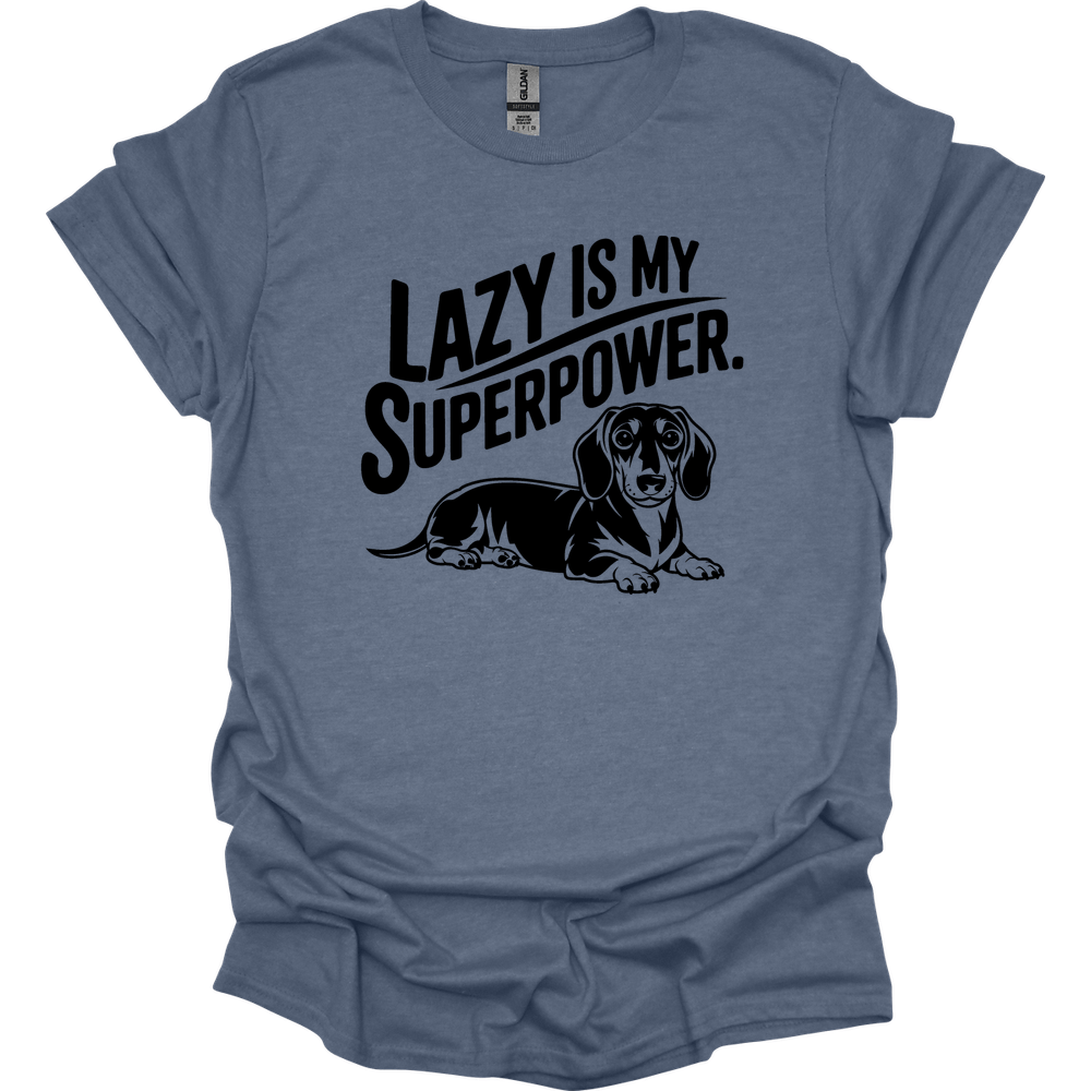 sassy dachshund 31 shirt heather indigo