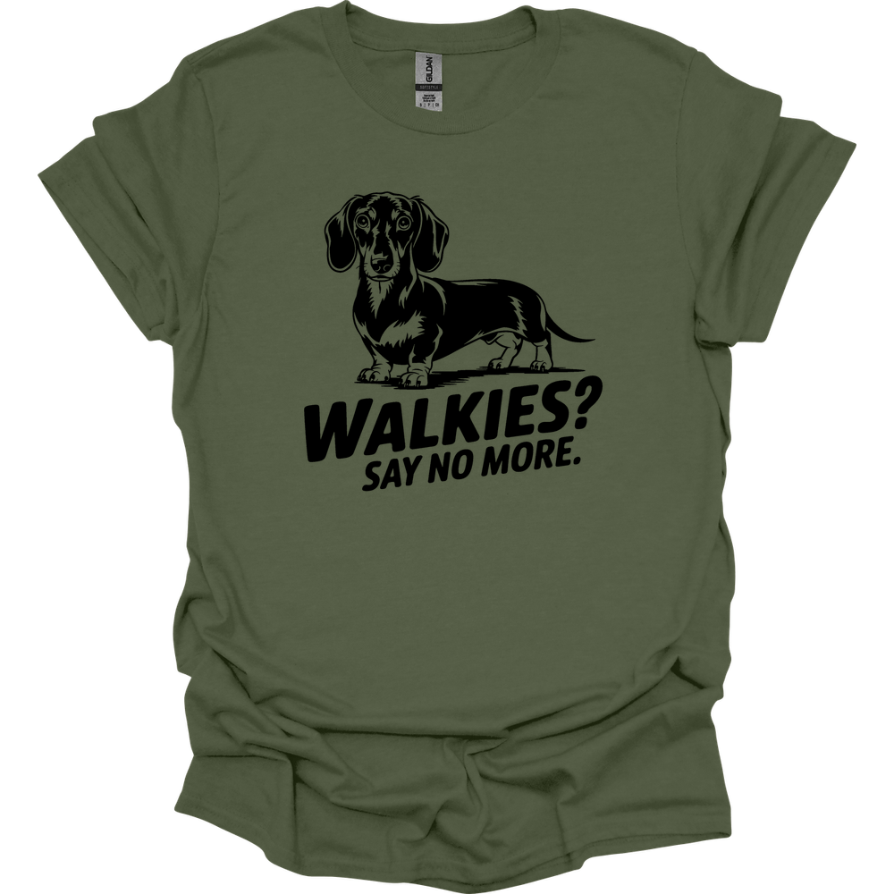 sassy dachshund 32 shirt military green