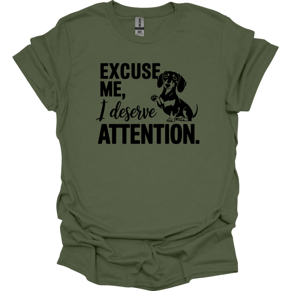 sassy dachshund 33 shirt military green