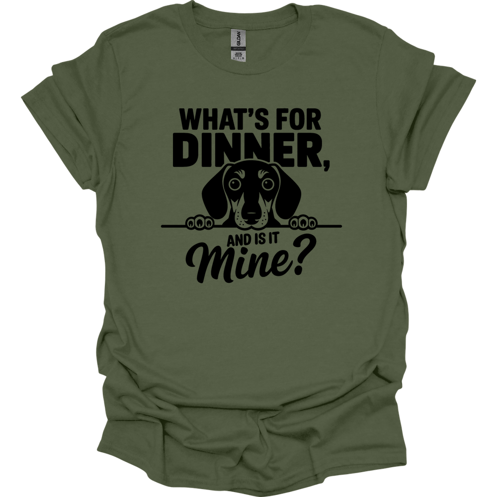 sassy dachshund 34 shirt military green