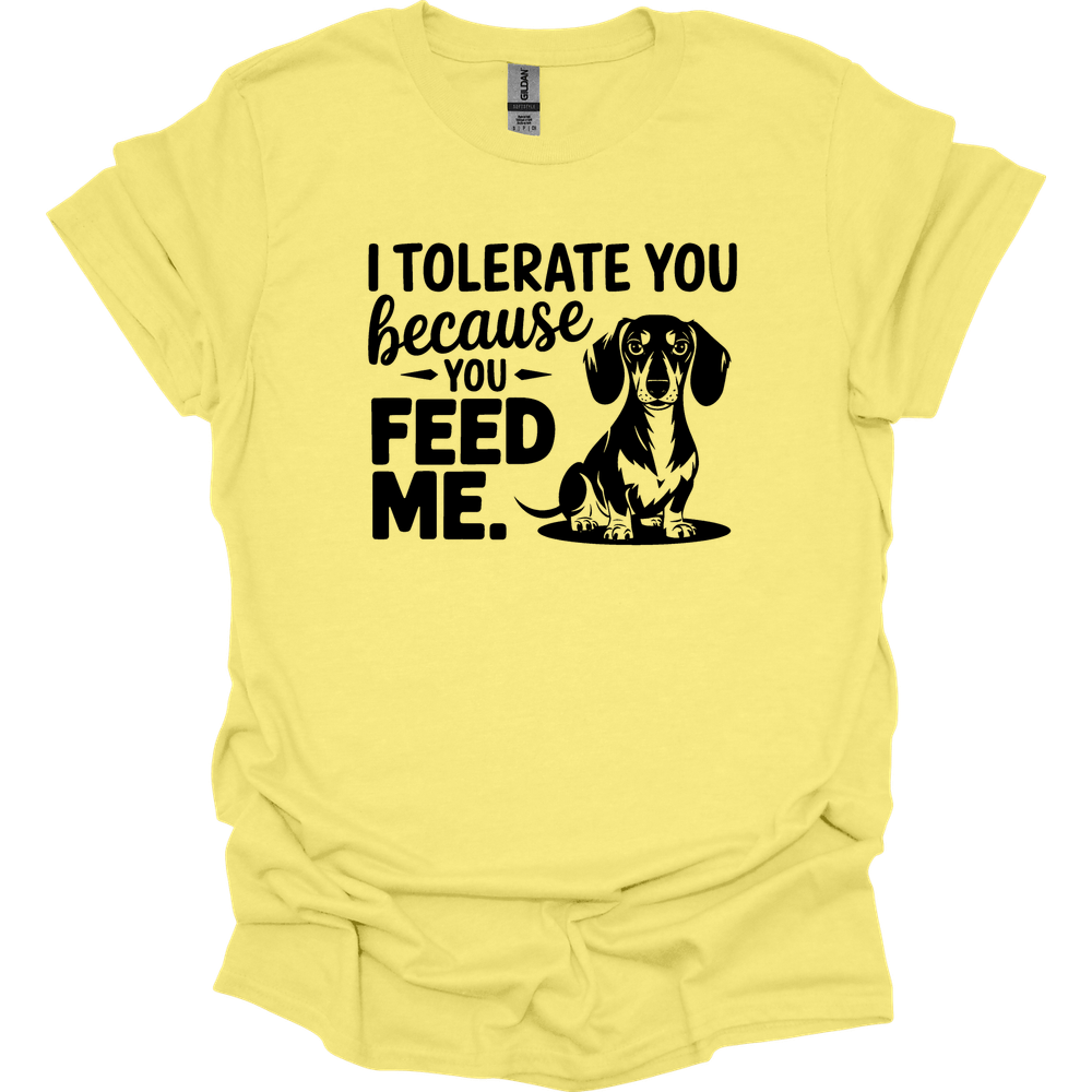 sassy dachshund 38 shirt cornsilk