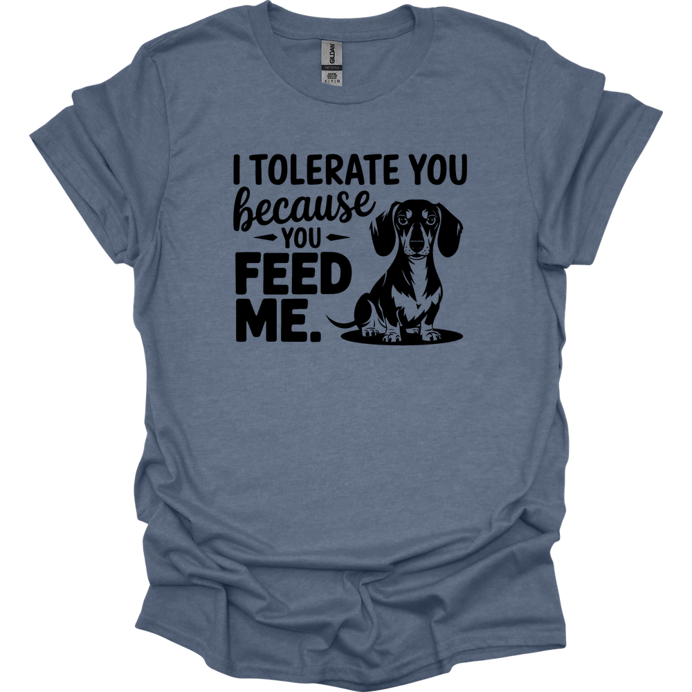 sassy dachshund 38 shirt heather indigo