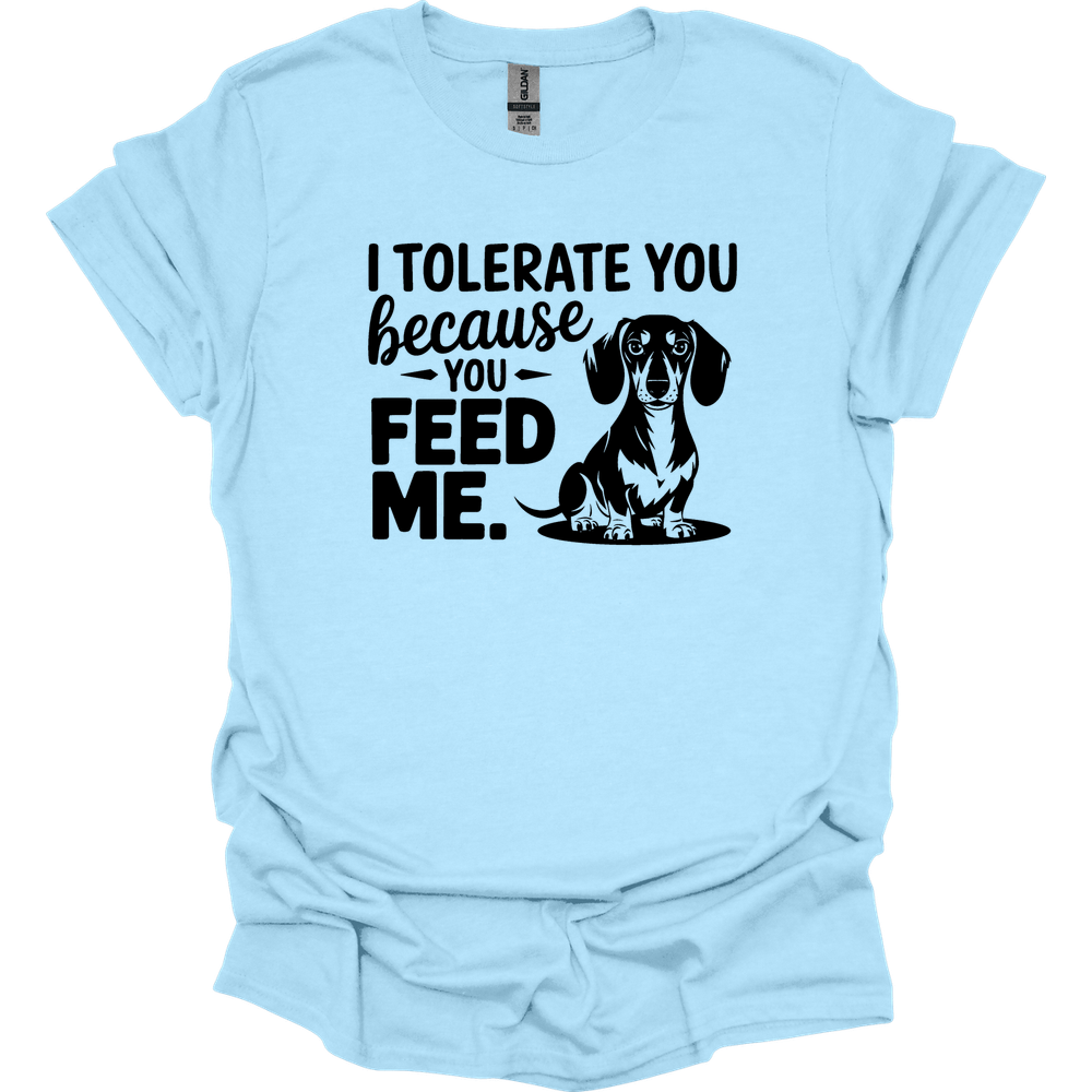 sassy dachshund 38 shirt light blue