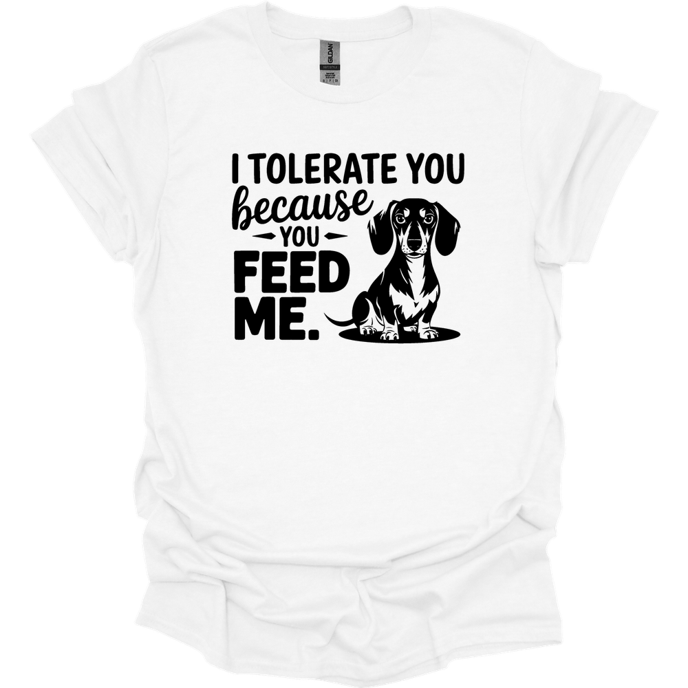 sassy dachshund 38 shirt white
