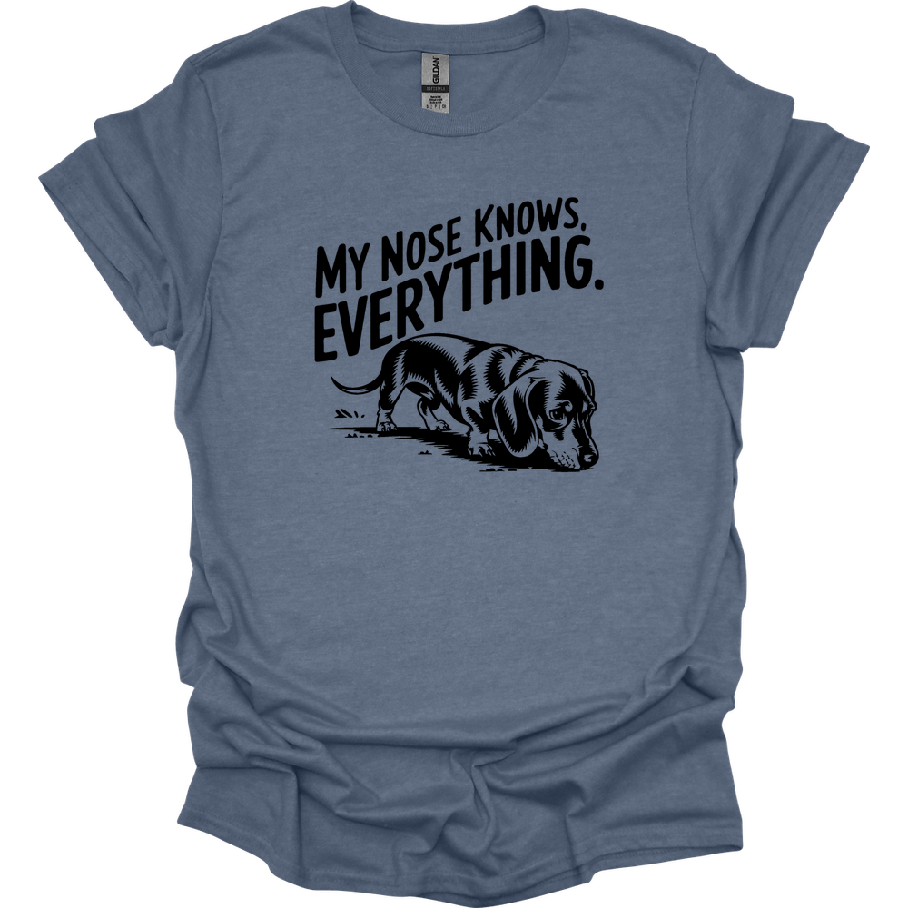 sassy dachshund 4 shirt heather indigo