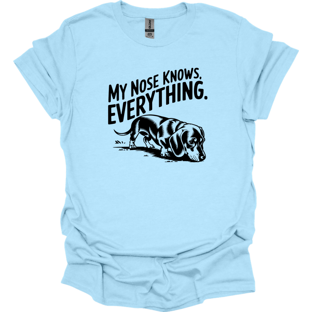sassy dachshund 4 shirt light blue