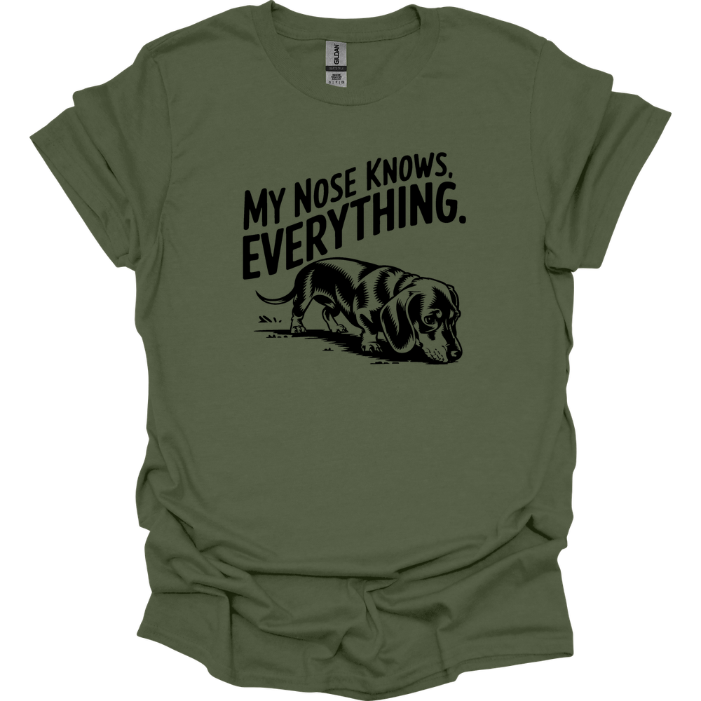sassy dachshund 4 shirt military green
