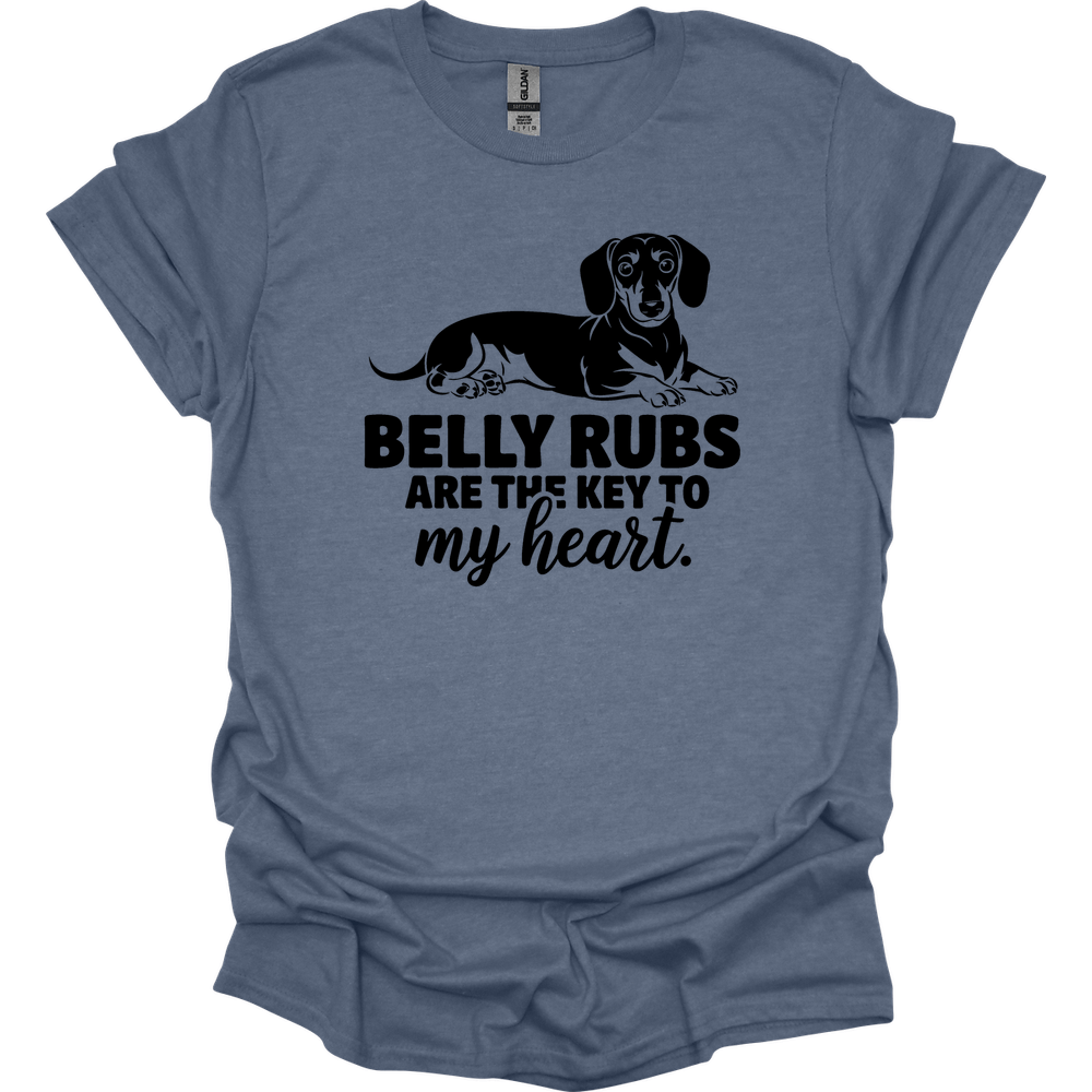 sassy dachshund 40 shirt heather indigo