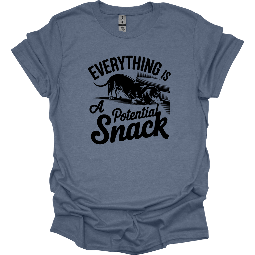 sassy dachshund 49 shirt heather indigo