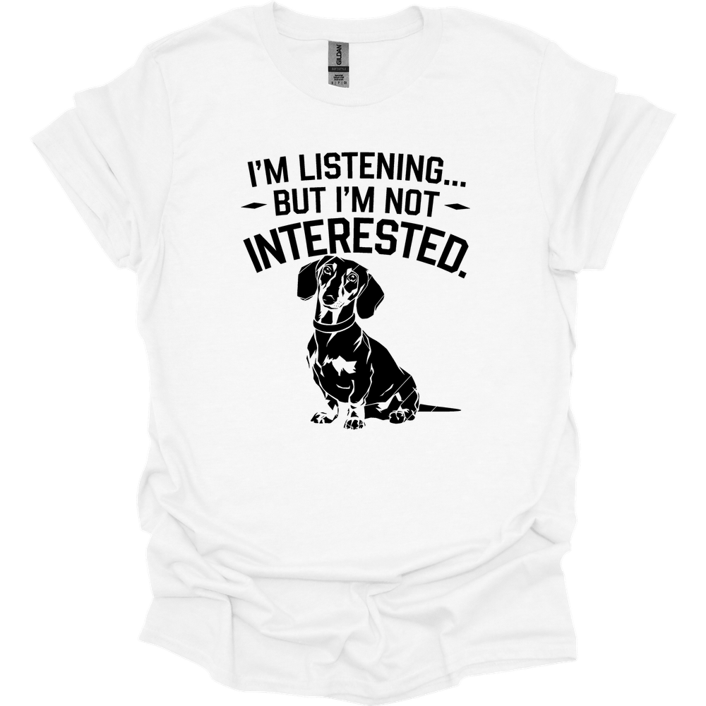 sassy dachshund 50 shirt white