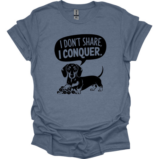 sassy dachshund 53 shirt heather indigo