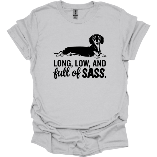 sassy dachshund 54 shirt ice grey