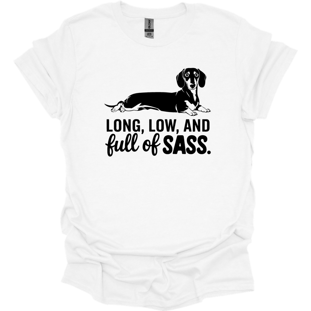 sassy dachshund 54 shirt white