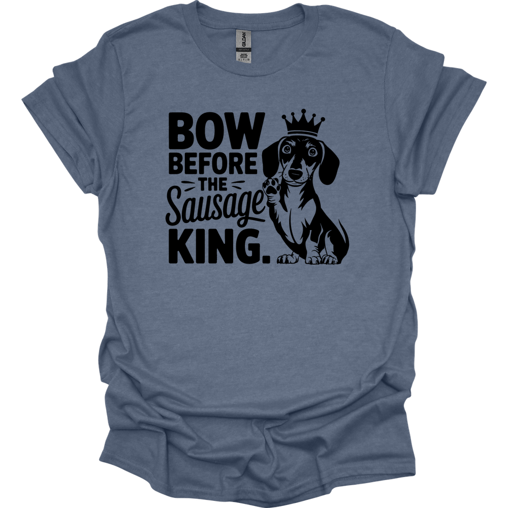 sassy dachshund 56 shirt heather indigo