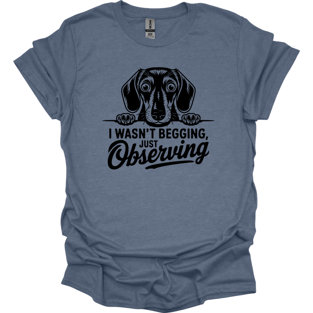 sassy dachshund 61 shirt heather indigo