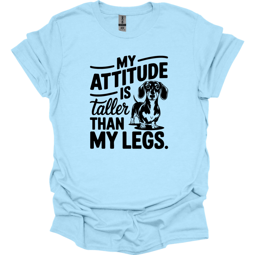 sassy dachshund 63 shirt light blue