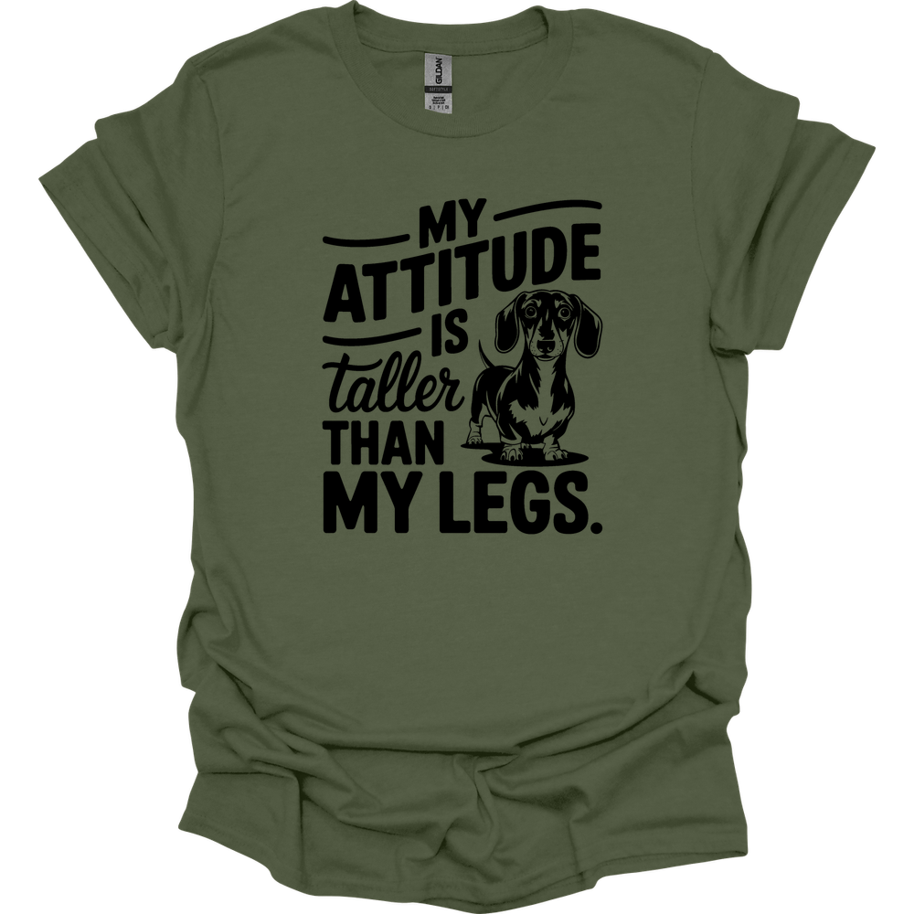 sassy dachshund 63 shirt military green