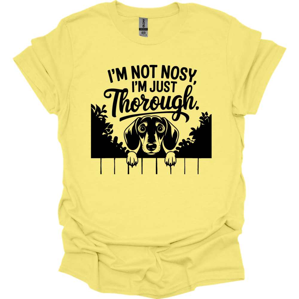 sassy dachshund 64 shirt cornsilk