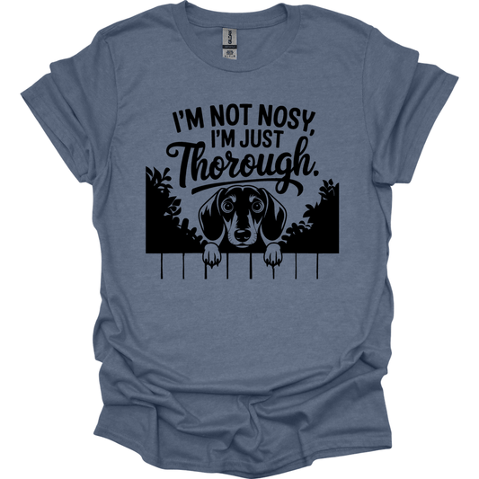 sassy dachshund 64 shirt heather indigo