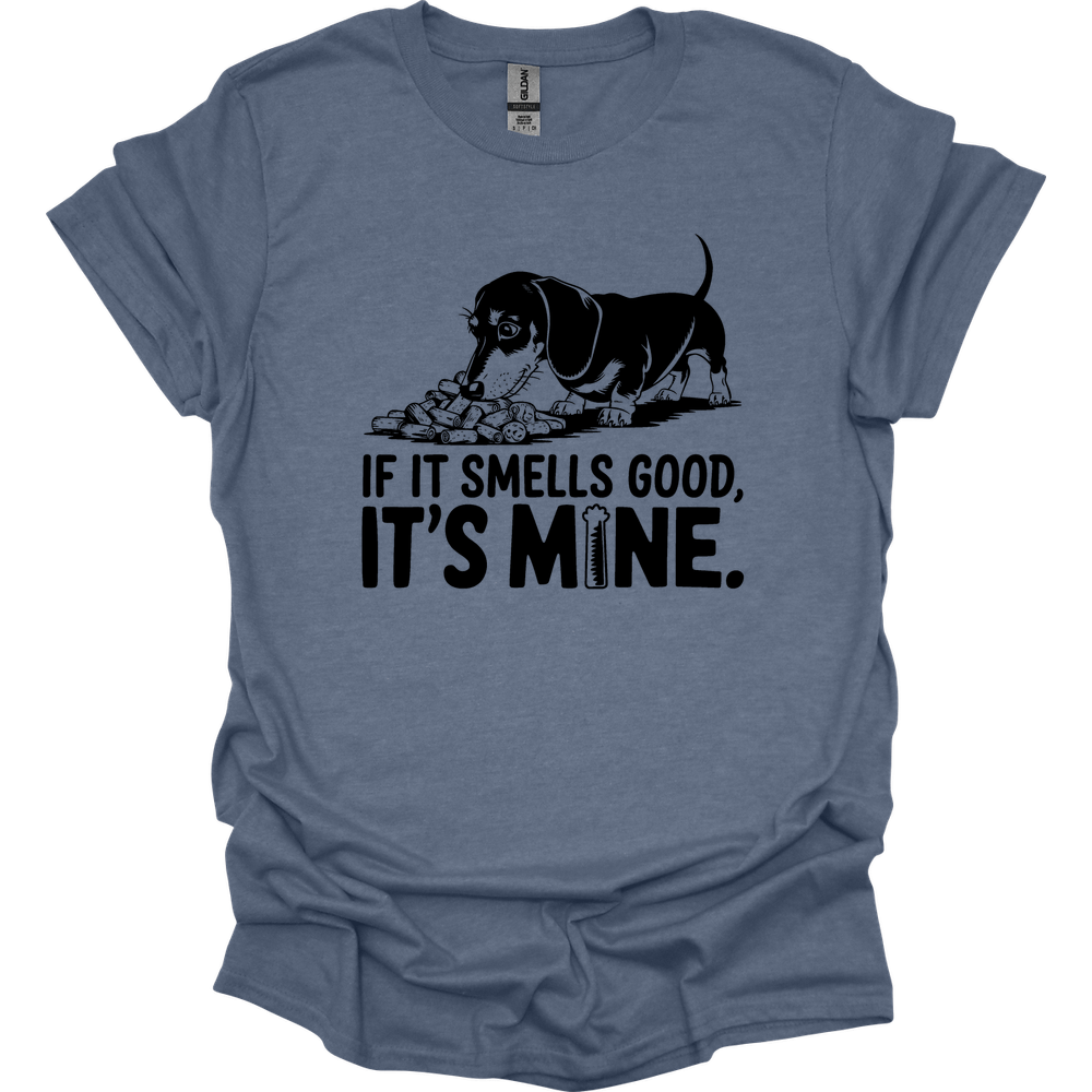 sassy dachshund 65 shirt heather indigo