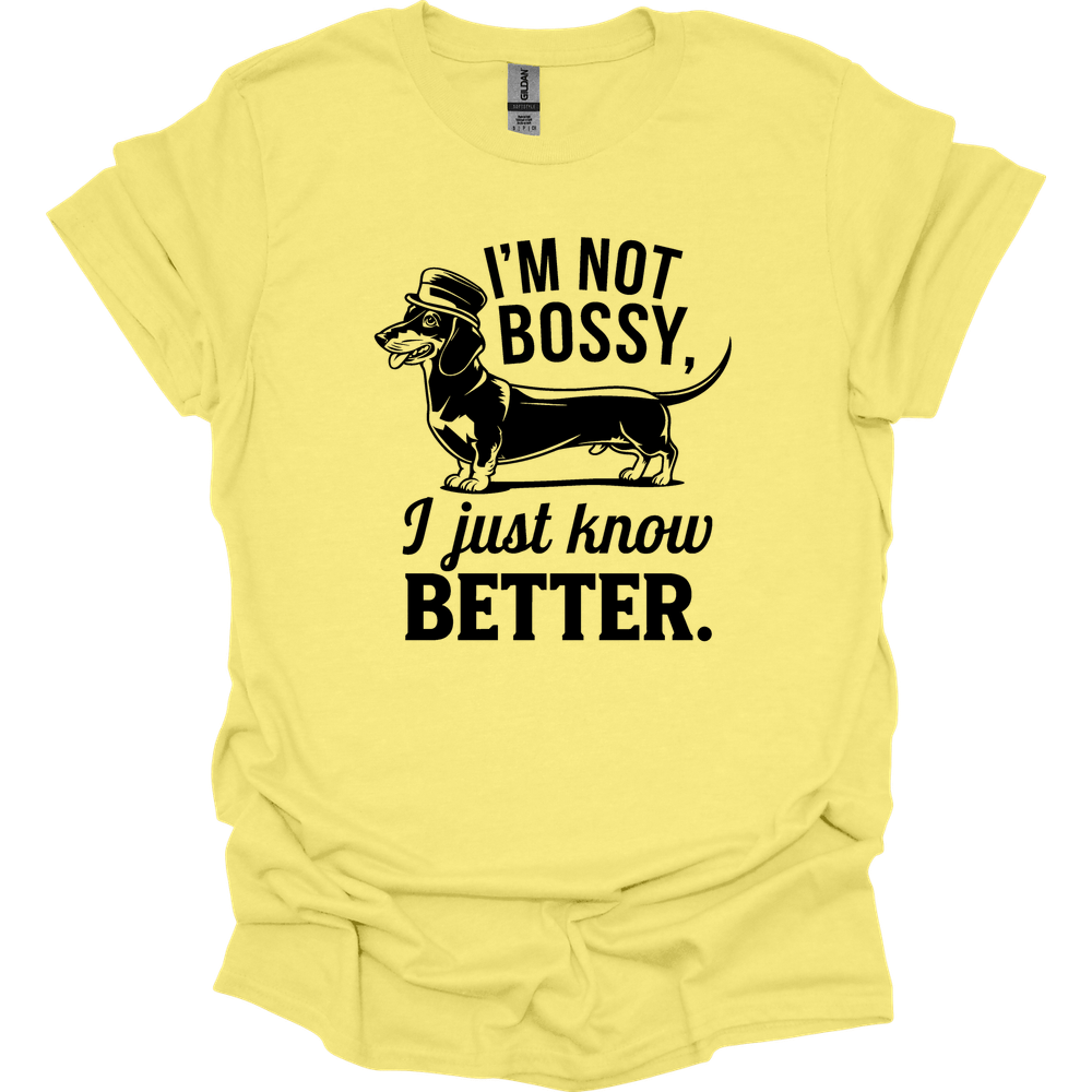 sassy dachshund 66 shirt cornsilk