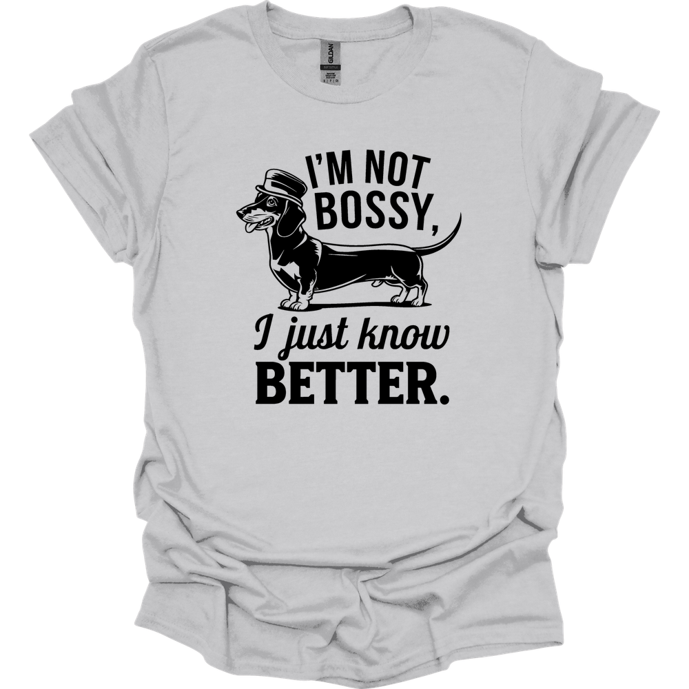 sassy dachshund 66 shirt ice grey