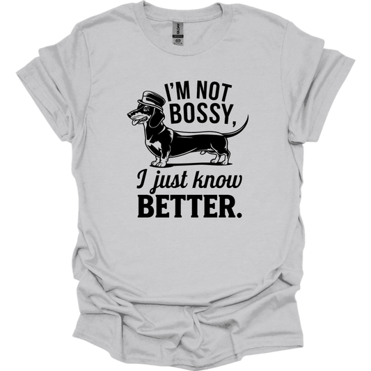 sassy dachshund 66 shirt ice grey