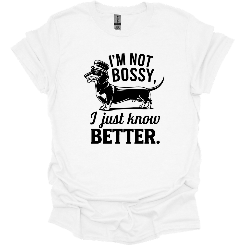 sassy dachshund 66 shirt white