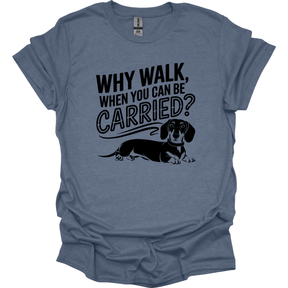 sassy dachshund 67 shirt heather indigo