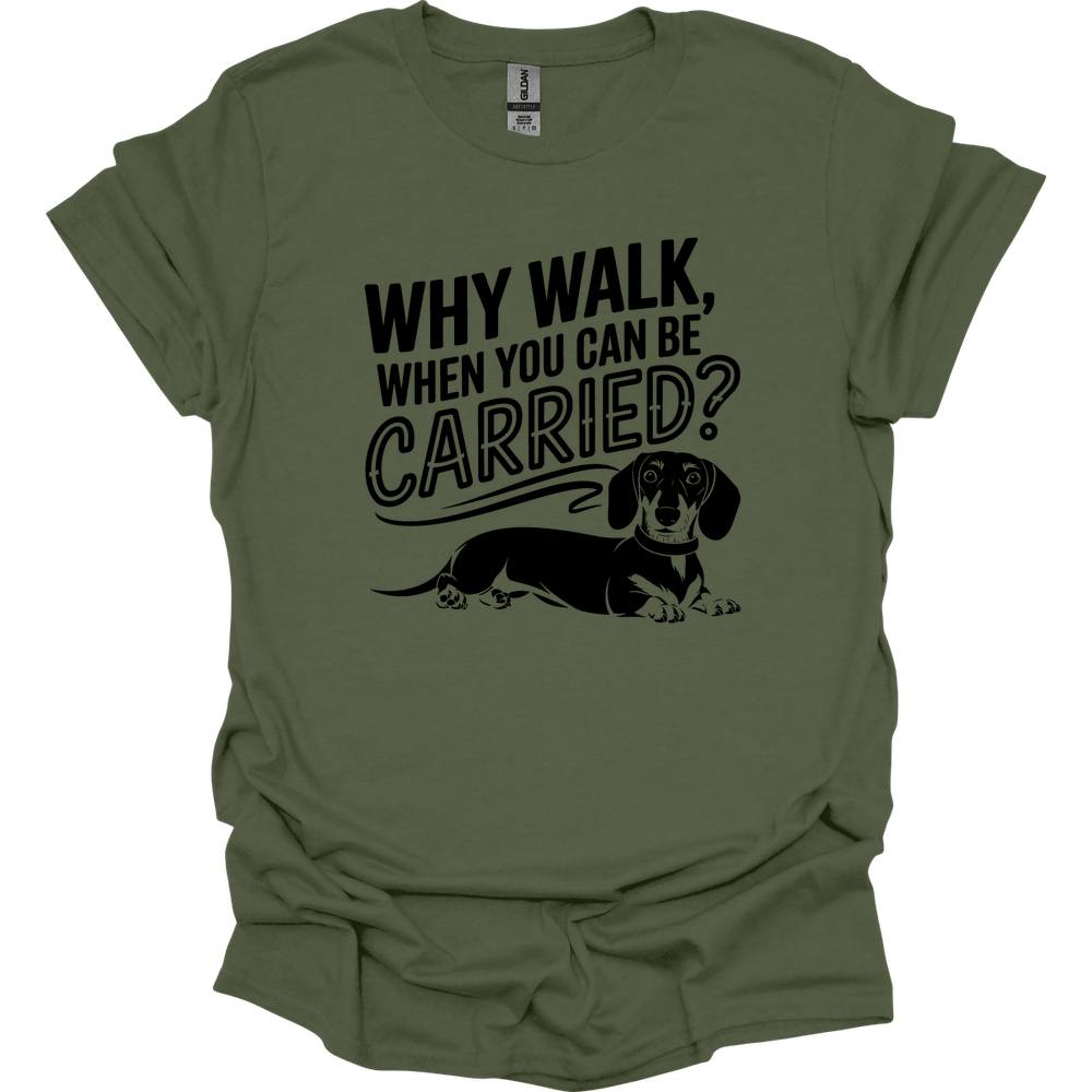 sassy dachshund 67 shirt military green