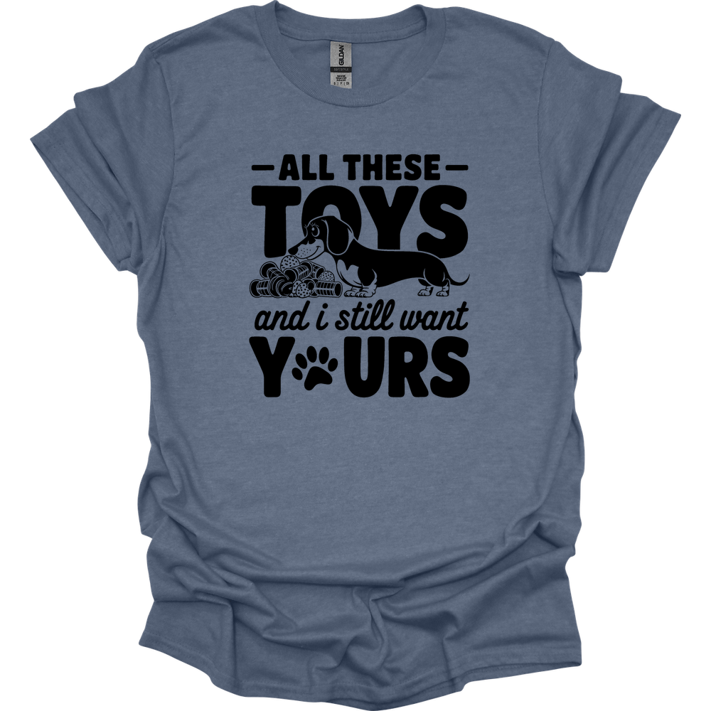 sassy dachshund 69 shirt heather indigo