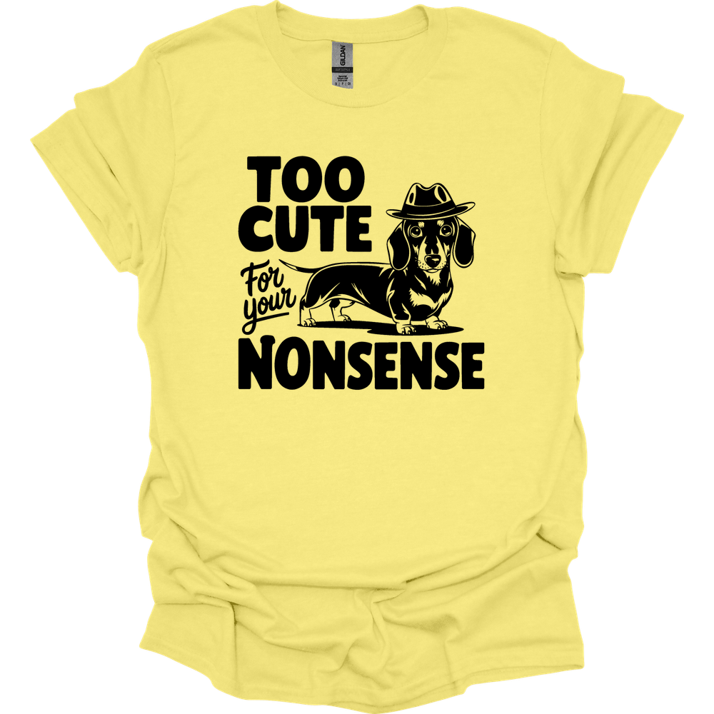 sassy dachshund 70 shirt cornsilk