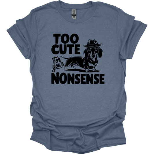 sassy dachshund 70 shirt heather indigo