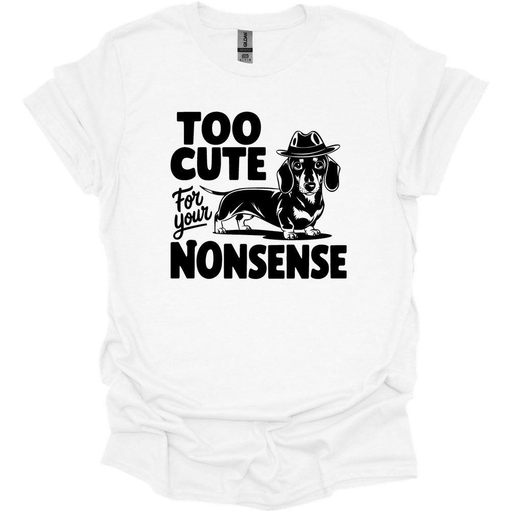 sassy dachshund 70 shirt white