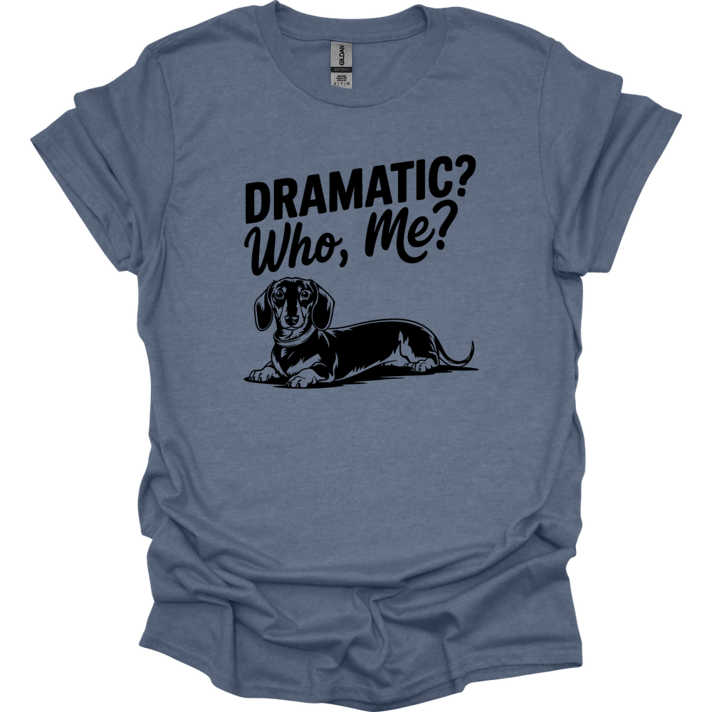 sassy dachshund 71 shirt heather indigo