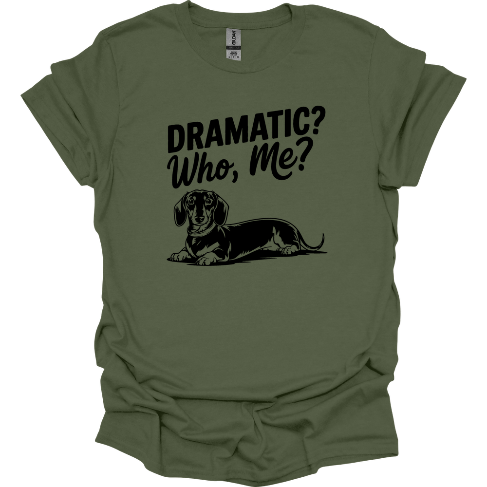 sassy dachshund 71 shirt military green