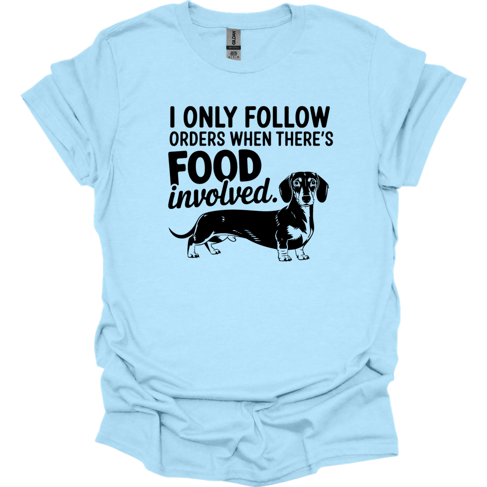 sassy dachshund 72 shirt light blue