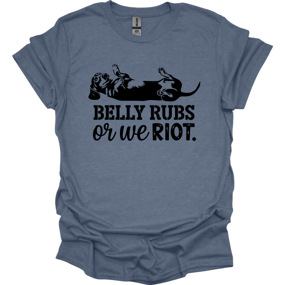 sassy dachshund 73 shirt heather indigo