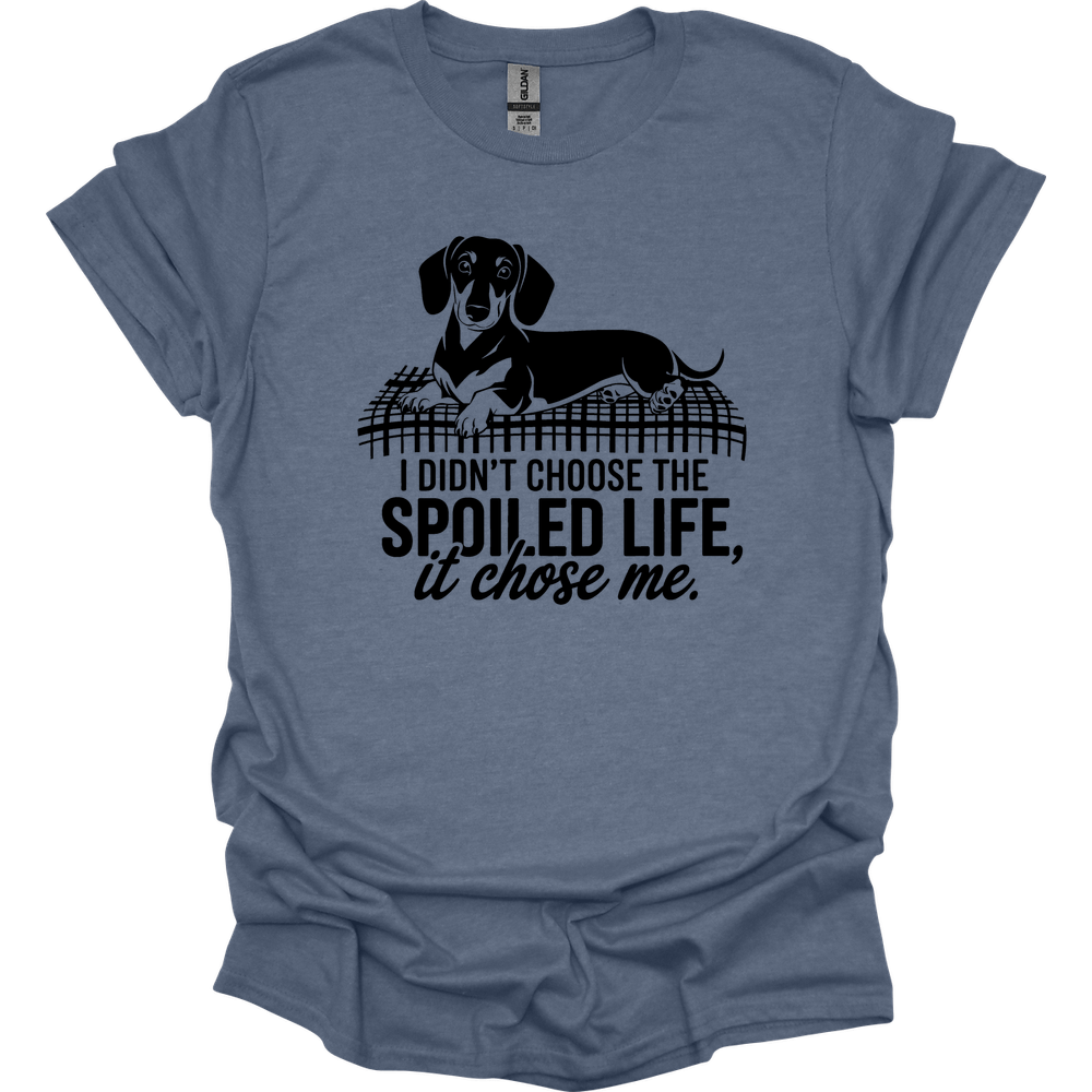 sassy dachshund 74 shirt heather indigo