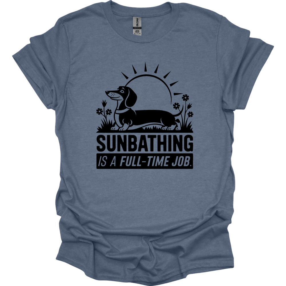 sassy dachshund 75 shirt heather indigo