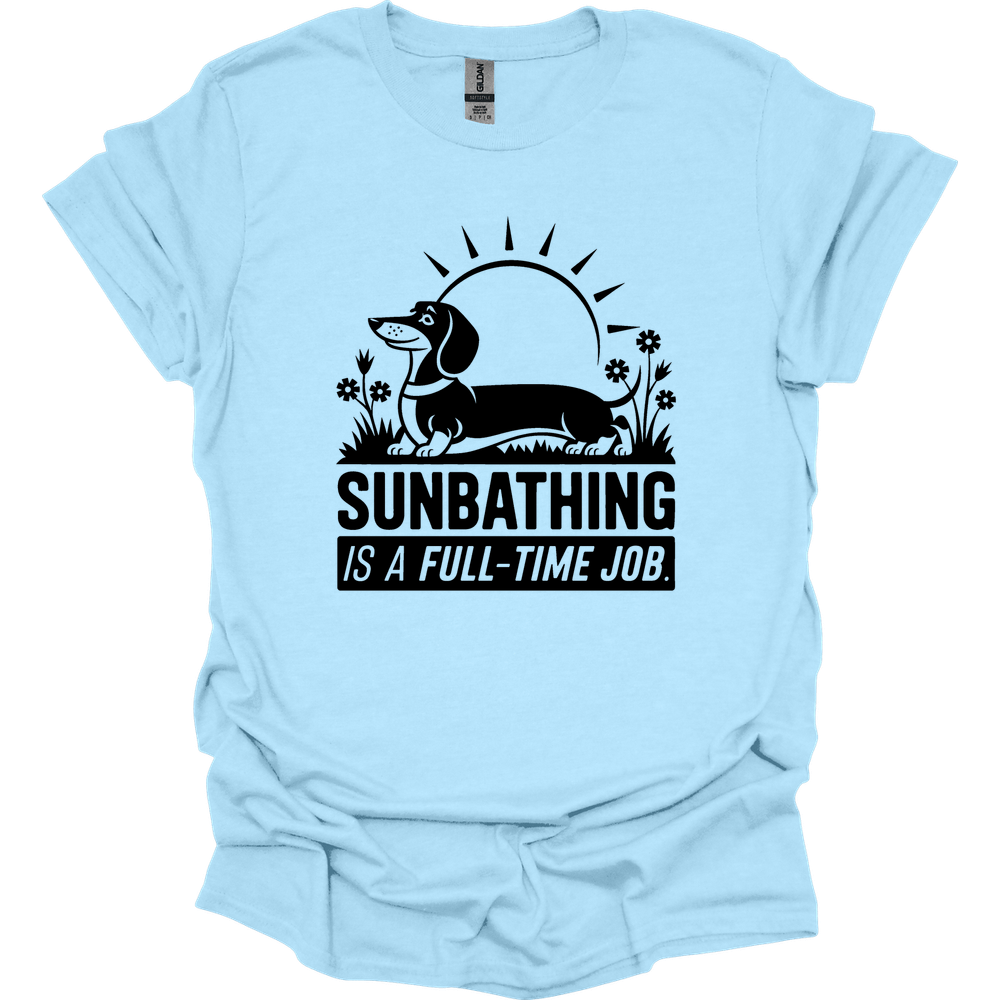 sassy dachshund 75 shirt light blue