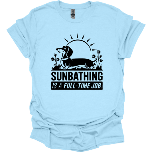 sassy dachshund 75 shirt light blue