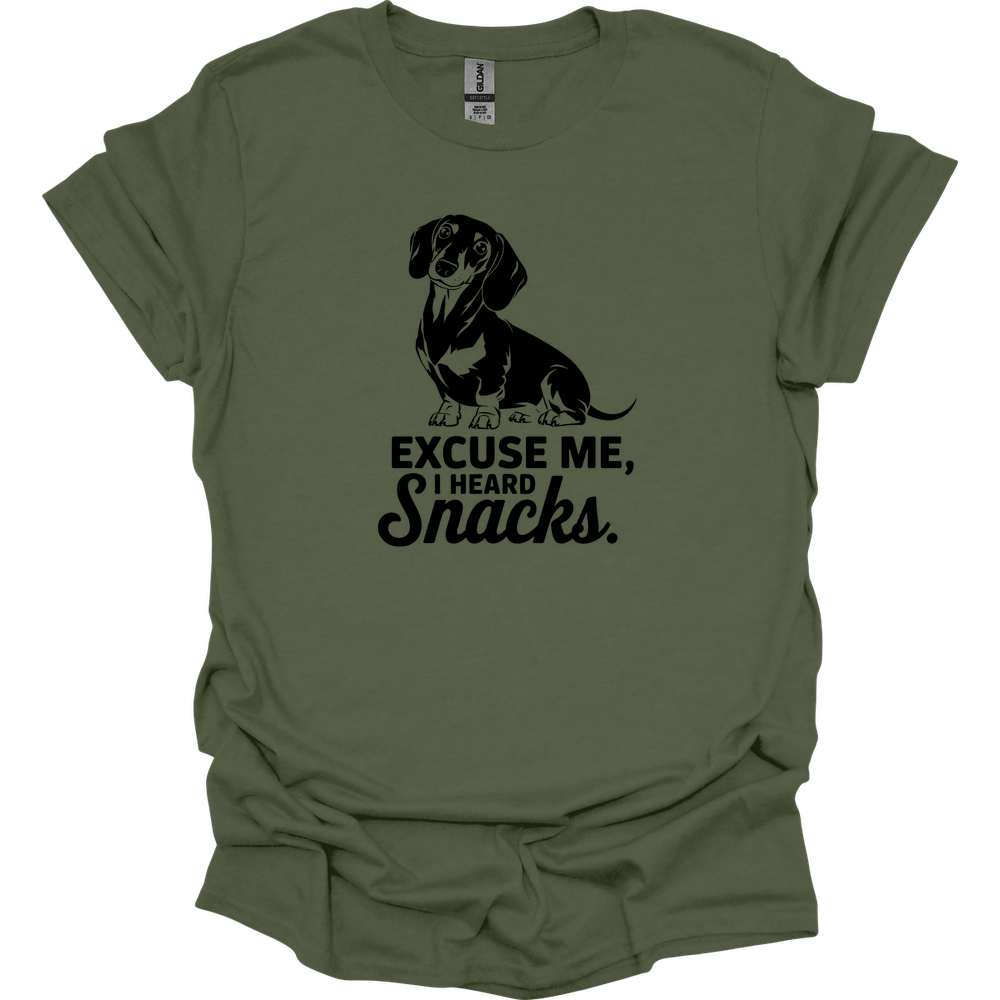 sassy dachshund 77 shirt military green