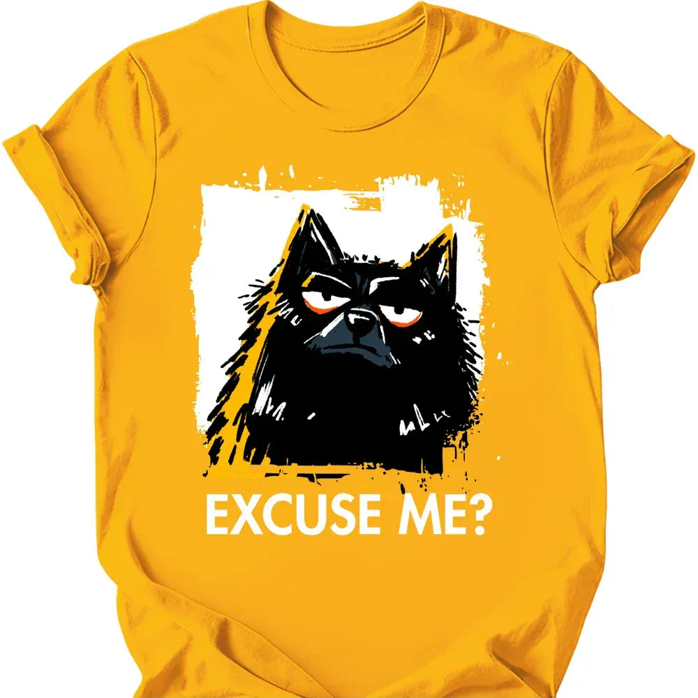Schipperke excuse me tee gold