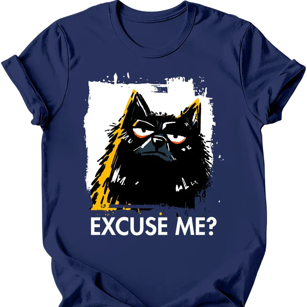 Schipperke excuse me tee navy