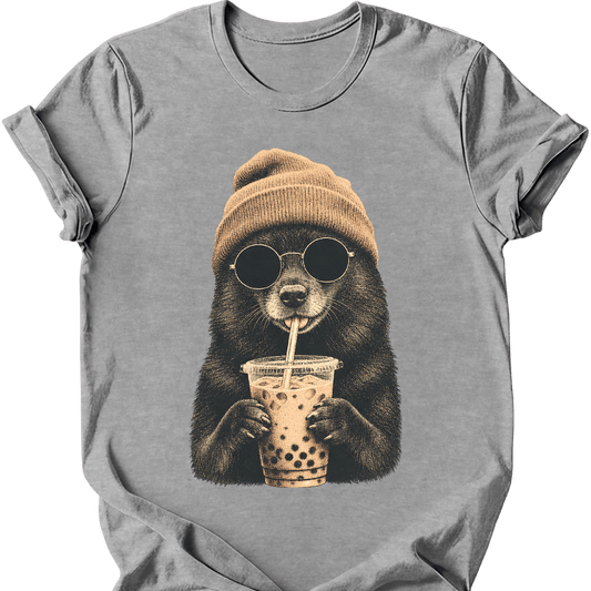 schipperke hipster dog tee sport grey