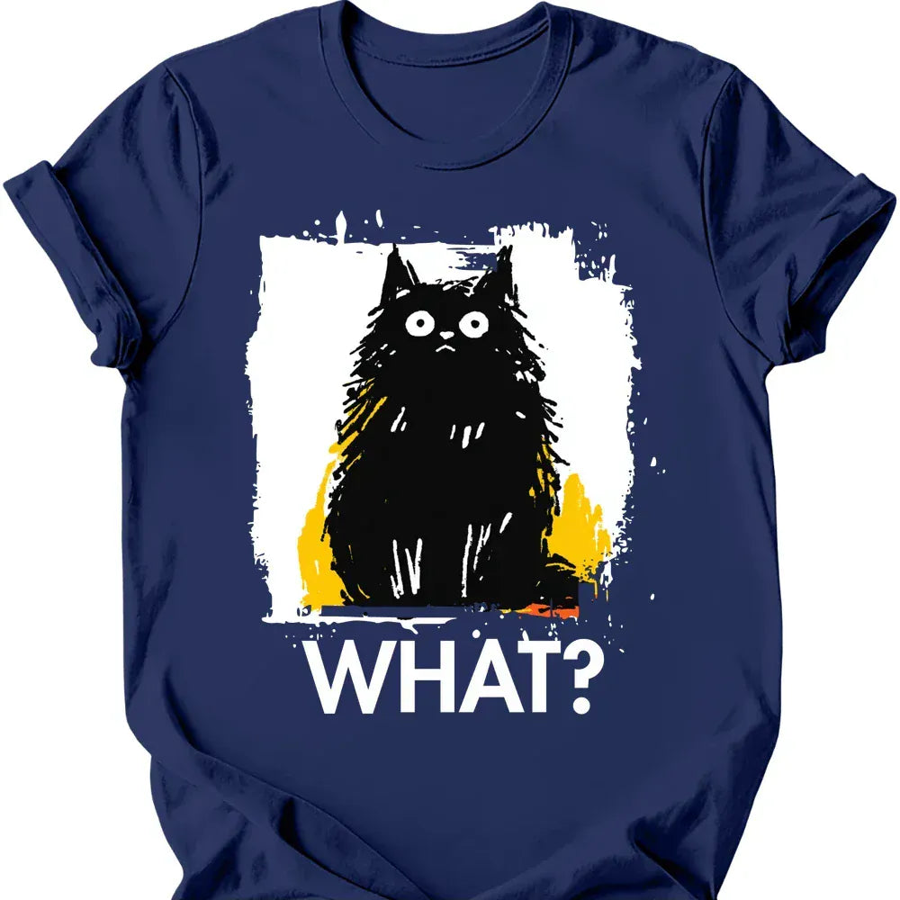 Schipperke what dog tee navy color